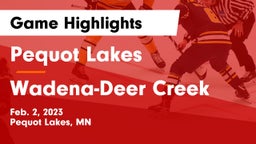 Pequot Lakes  vs Wadena-Deer Creek  Game Highlights - Feb. 2, 2023
