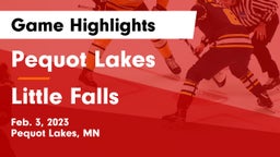 Pequot Lakes  vs Little Falls Game Highlights - Feb. 3, 2023