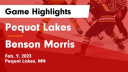 Pequot Lakes  vs Benson Morris  Game Highlights - Feb. 9, 2023