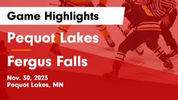 Pequot Lakes  vs Fergus Falls  Game Highlights - Nov. 30, 2023