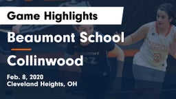 Beaumont School vs Collinwood Game Highlights - Feb. 8, 2020