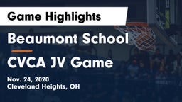 Beaumont School vs CVCA JV Game Game Highlights - Nov. 24, 2020