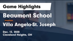Beaumont School vs Villa Angela-St. Joseph  Game Highlights - Dec. 12, 2020