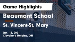 Beaumont School vs St. Vincent-St. Mary  Game Highlights - Jan. 13, 2021