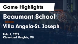 Beaumont School vs Villa Angela-St. Joseph  Game Highlights - Feb. 9, 2022