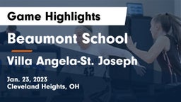 Beaumont School vs Villa Angela-St. Joseph  Game Highlights - Jan. 23, 2023