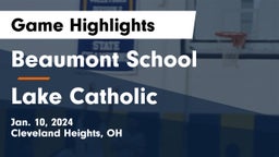 Beaumont School vs Lake Catholic Game Highlights - Jan. 10, 2024
