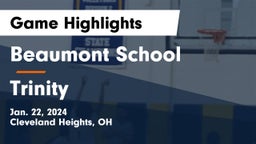 Beaumont School vs Trinity  Game Highlights - Jan. 22, 2024