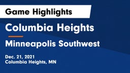 Columbia Heights  vs Minneapolis Southwest  Game Highlights - Dec. 21, 2021