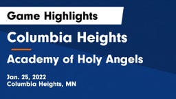 Columbia Heights  vs Academy of Holy Angels  Game Highlights - Jan. 25, 2022