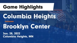 Columbia Heights  vs Brooklyn Center Game Highlights - Jan. 28, 2022
