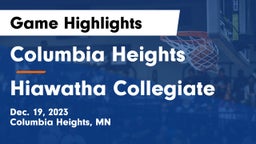 Columbia Heights  vs Hiawatha Collegiate  Game Highlights - Dec. 19, 2023