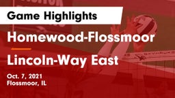 Homewood-Flossmoor  vs Lincoln-Way East  Game Highlights - Oct. 7, 2021
