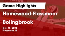 Homewood-Flossmoor  vs Bolingbrook  Game Highlights - Oct. 12, 2021