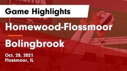 Homewood-Flossmoor  vs Bolingbrook  Game Highlights - Oct. 28, 2021