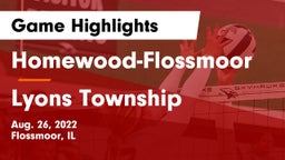 Homewood-Flossmoor  vs Lyons Township  Game Highlights - Aug. 26, 2022