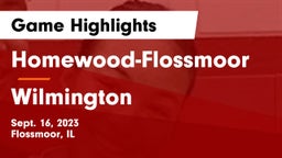 Homewood-Flossmoor  vs Wilmington  Game Highlights - Sept. 16, 2023