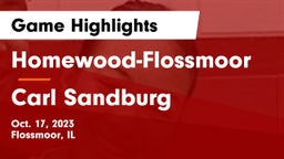 Homewood-Flossmoor  vs Carl Sandburg  Game Highlights - Oct. 17, 2023