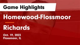 Homewood-Flossmoor  vs Richards  Game Highlights - Oct. 19, 2023