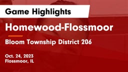 Homewood-Flossmoor  vs Bloom Township  District 206 Game Highlights - Oct. 24, 2023