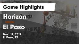Horizon  vs El Paso  Game Highlights - Nov. 19, 2019