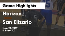 Horizon  vs San Elizario  Game Highlights - Nov. 22, 2019