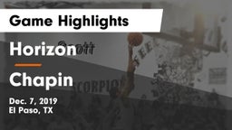 Horizon  vs Chapin  Game Highlights - Dec. 7, 2019
