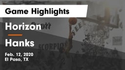 Horizon  vs Hanks  Game Highlights - Feb. 12, 2020