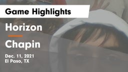 Horizon  vs Chapin  Game Highlights - Dec. 11, 2021