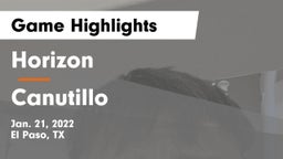 Horizon  vs Canutillo Game Highlights - Jan. 21, 2022