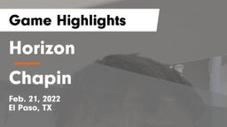 Horizon  vs Chapin  Game Highlights - Feb. 21, 2022