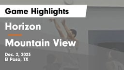 Horizon  vs Mountain View Game Highlights - Dec. 2, 2023