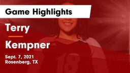 Terry  vs Kempner  Game Highlights - Sept. 7, 2021