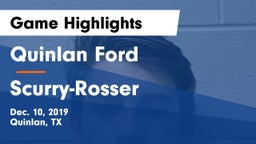 Quinlan Ford  vs Scurry-Rosser  Game Highlights - Dec. 10, 2019