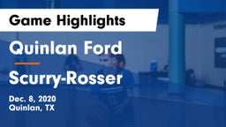 Quinlan Ford  vs Scurry-Rosser  Game Highlights - Dec. 8, 2020