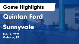 Quinlan Ford  vs Sunnyvale  Game Highlights - Feb. 4, 2021