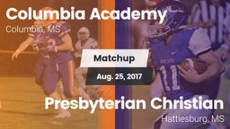 Matchup: Columbia Academy vs. Presbyterian Christian  2017