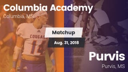 Matchup: Columbia Academy vs. Purvis  2018