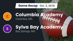 Recap: Columbia Academy  vs. Sylva Bay Academy  2018
