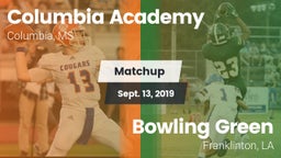 Matchup: Columbia Academy vs. Bowling Green  2019
