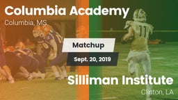 Matchup: Columbia Academy vs. Silliman Institute  2019