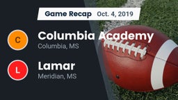 Recap: Columbia Academy  vs. Lamar  2019