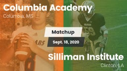 Matchup: Columbia Academy vs. Silliman Institute  2020