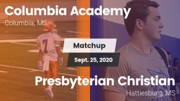 Matchup: Columbia Academy vs. Presbyterian Christian  2020
