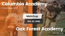 Matchup: Columbia Academy vs. Oak Forest Academy  2020