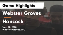 Webster Groves  vs Hancock  Game Highlights - Jan. 22, 2020