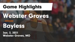 Webster Groves  vs Bayless  Game Highlights - Jan. 2, 2021