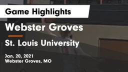 Webster Groves  vs St. Louis University  Game Highlights - Jan. 20, 2021