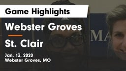 Webster Groves  vs St. Clair  Game Highlights - Jan. 13, 2020
