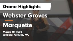 Webster Groves  vs Marquette  Game Highlights - March 10, 2021